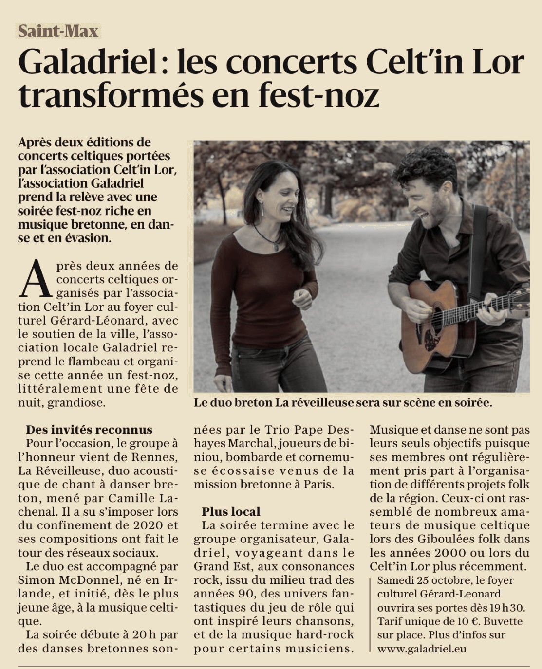 Article E.R. du 11-10-2025